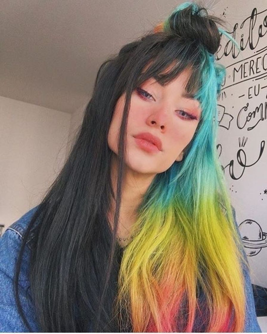 Moda Cabelo colorido🌈