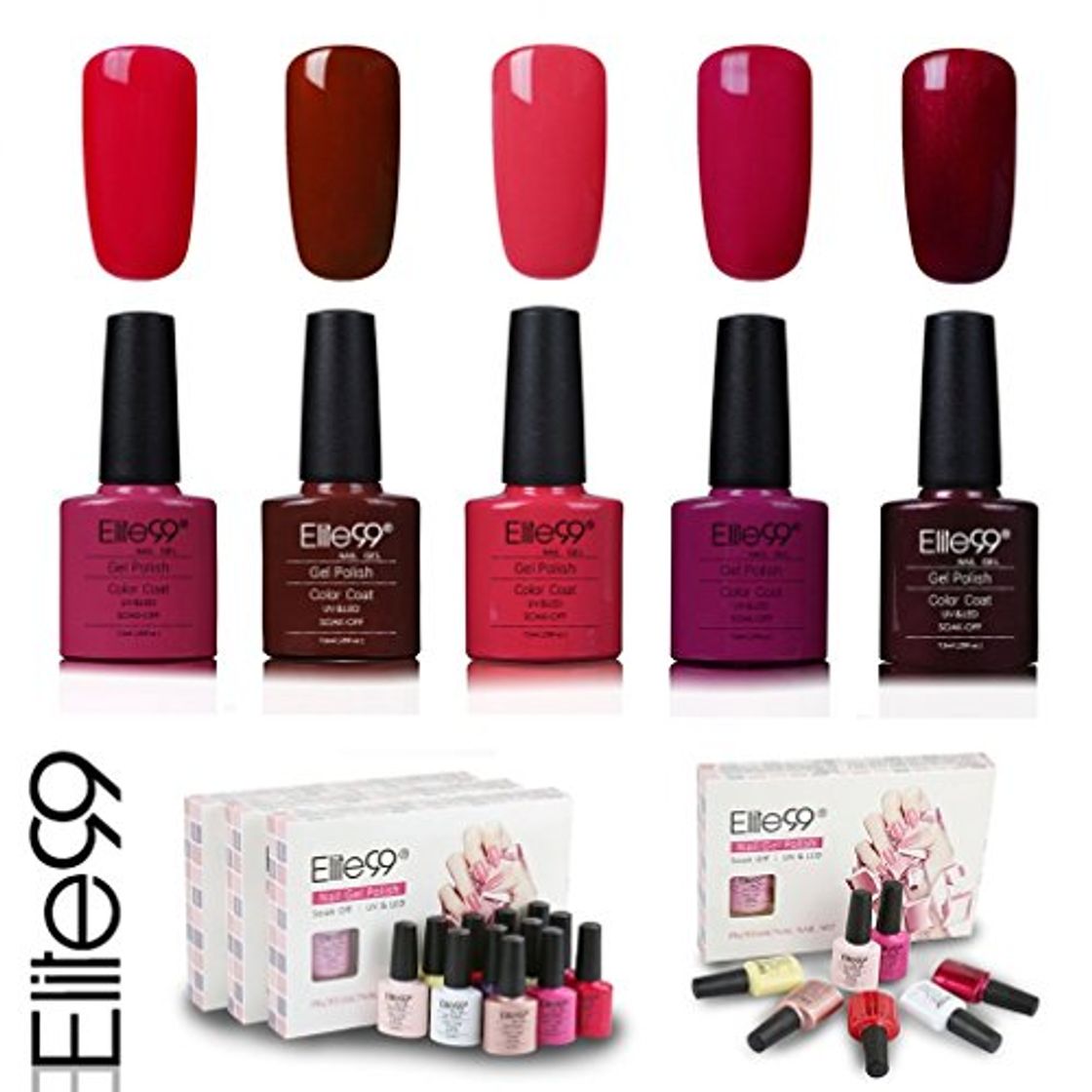 Beauty Elite99 Esmalte de Uñas Semipermanente Uñas de Gel UV LED Kit de