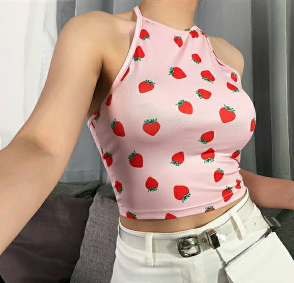 Fashion Crop top fresitas🍓