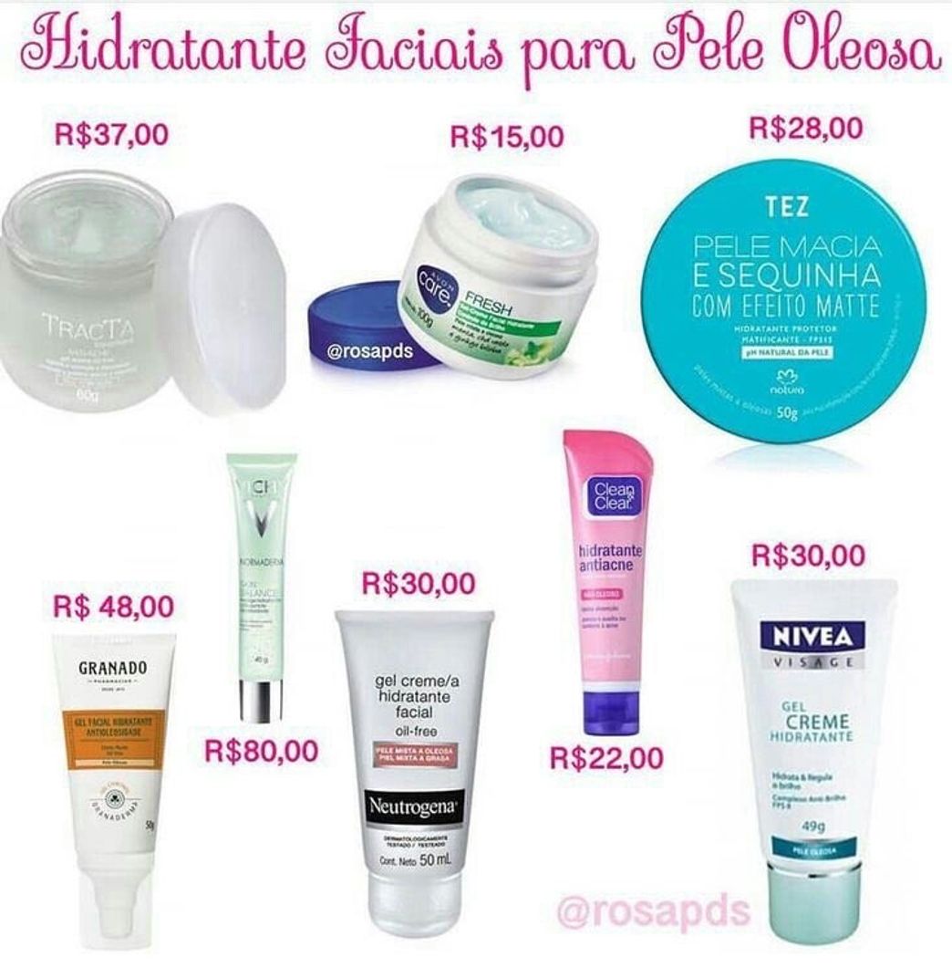 Fashion Hidratantes faciais para a pele oleosa