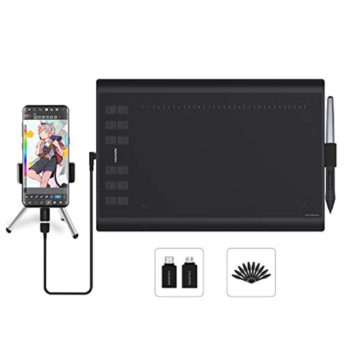 Producto HUION H1060P Tableta gráfica con área de Trabajo de 10 x 6.25