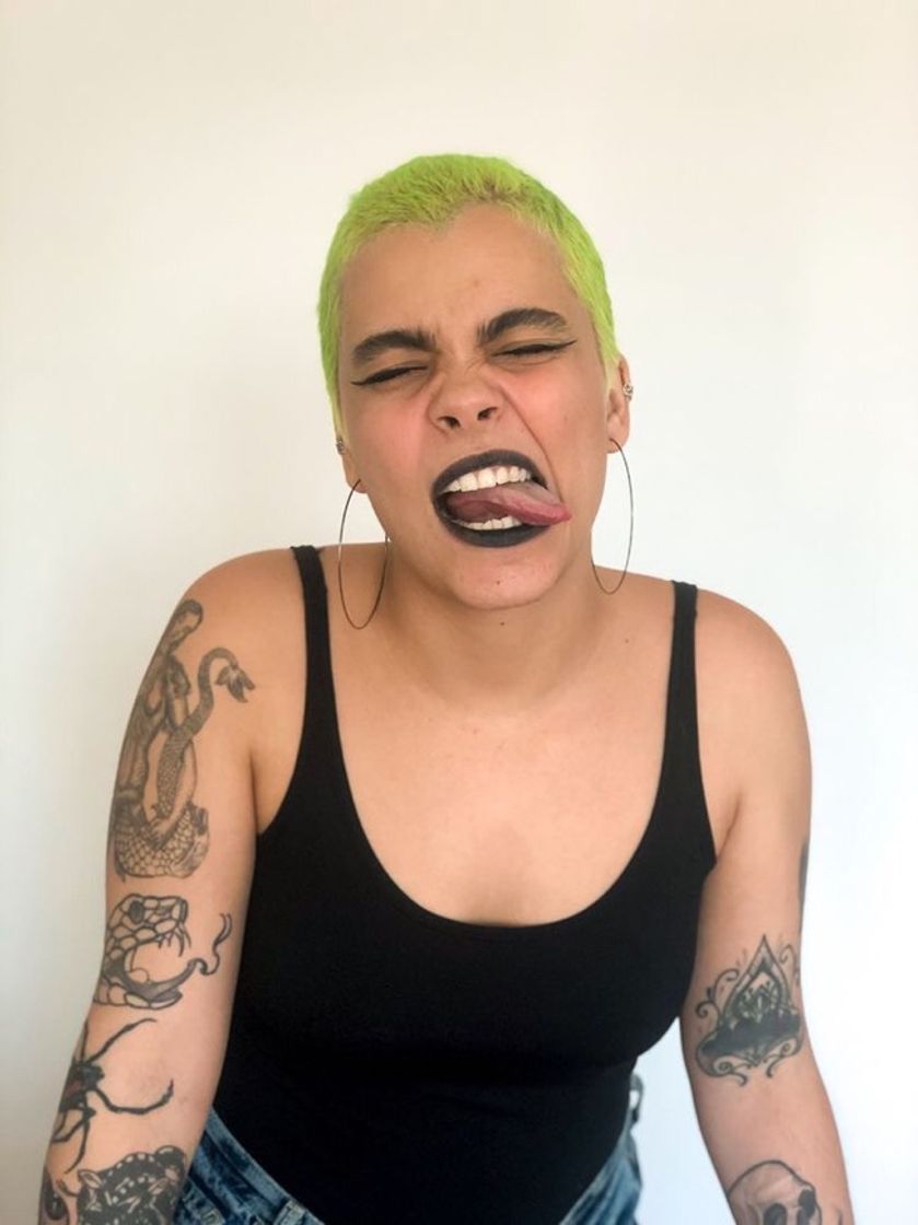 Social Green hair