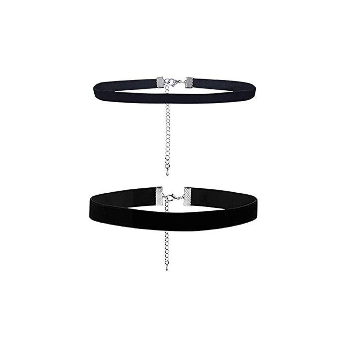 Fashion Liuxn Choker Terciopelo Gargantilla Negro de Cinta para Mujeres y Chicas