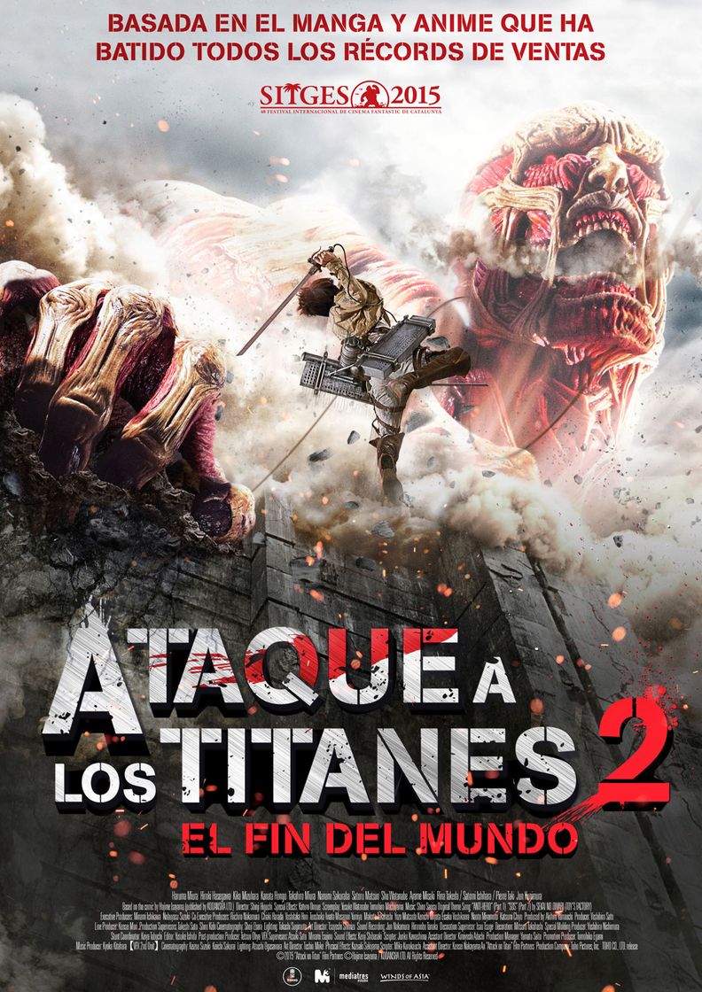 Película Ataque de los titanes 2: El fin del mundo