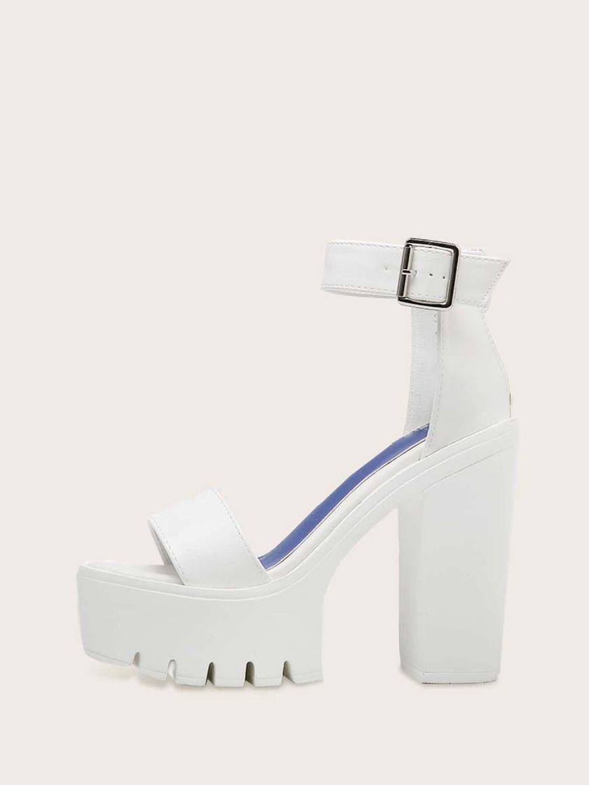 Moda white high heels