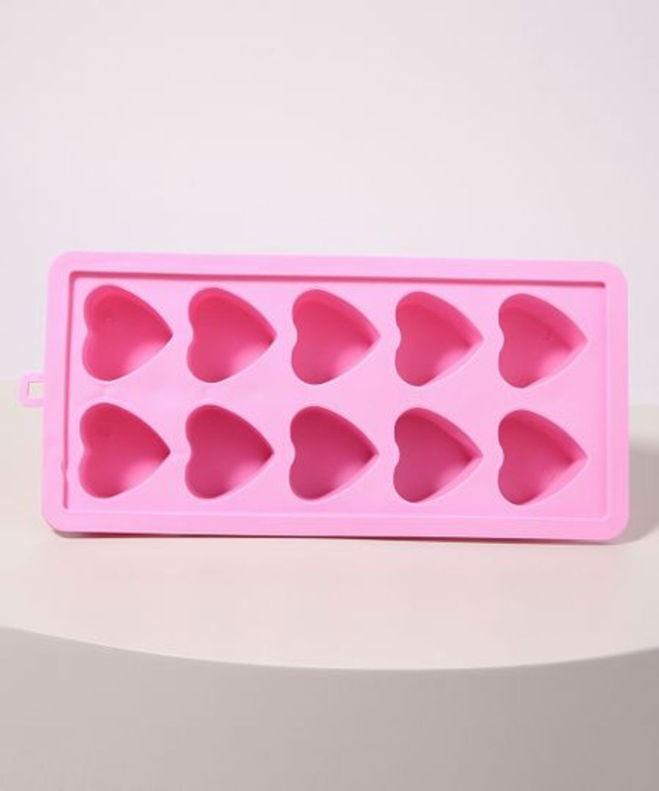 Producto Forma de Silicone Coração 10 Cavidades Rosa