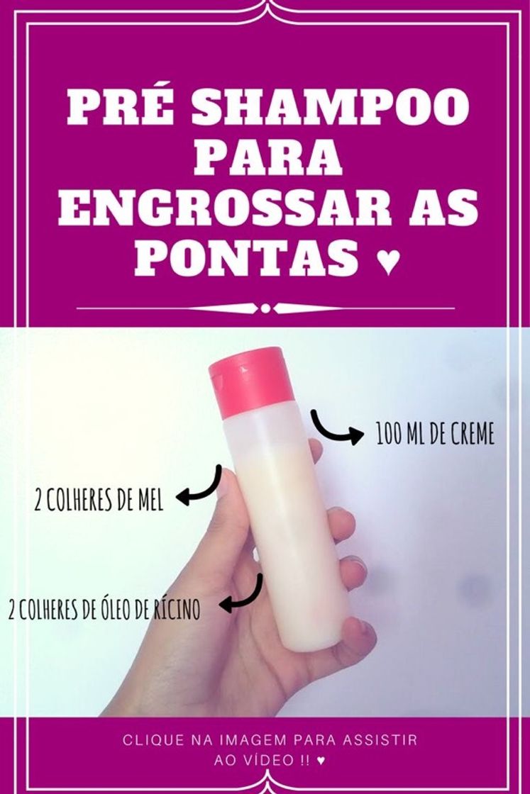 Fashion Pré-shampoo para engrossar as pontas