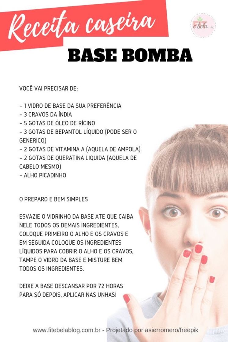 Moda Receita bomba para unhas✨