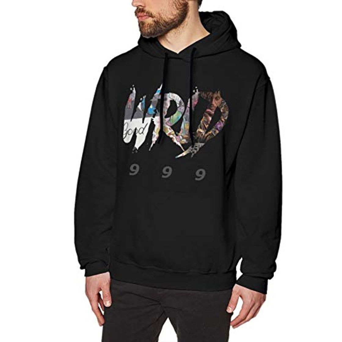 Fashion Jui-Ce Wrl-D - Sudadera con capucha para hombre con cuello redondo y