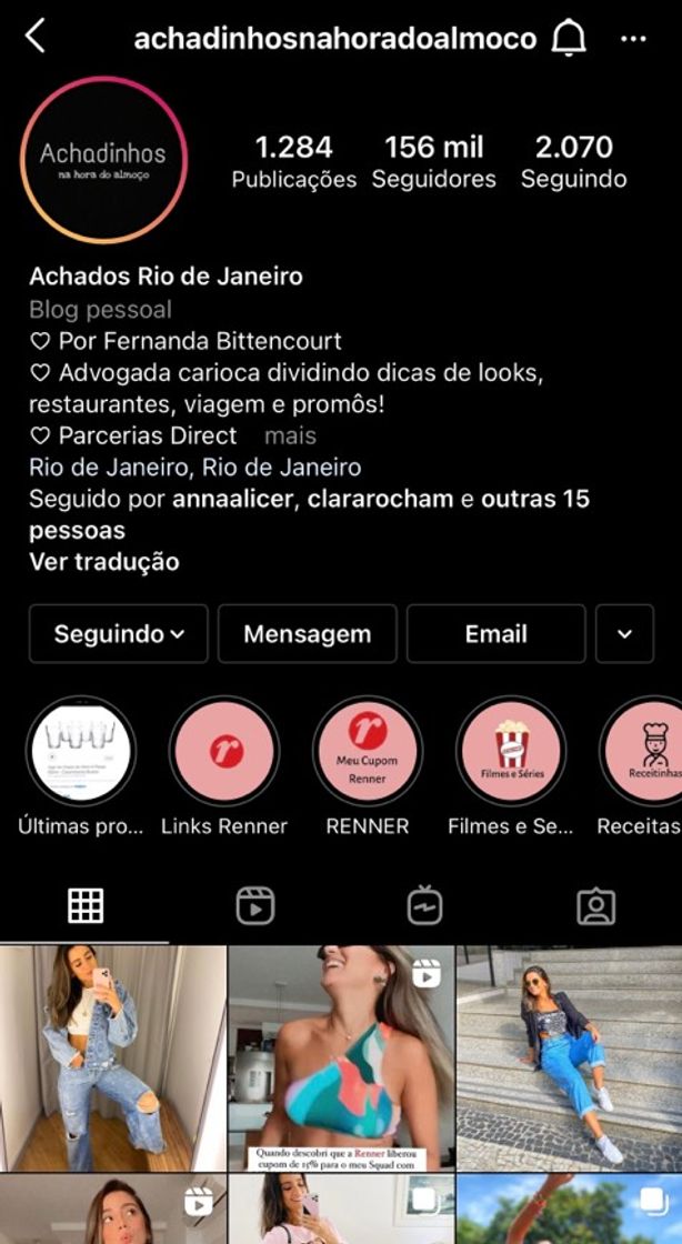 Moda Insta de promoção - achadinhos na hora do almoço 