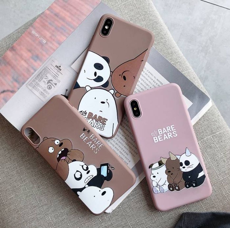 Fashion Capinha de celular do ursos sem curso 😍