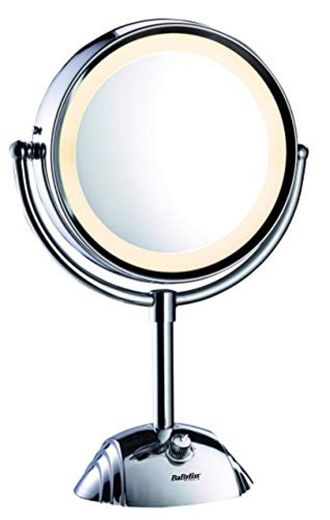 BaByliss 8438E Espejo de maquillaje de doble cara con X1 y X8