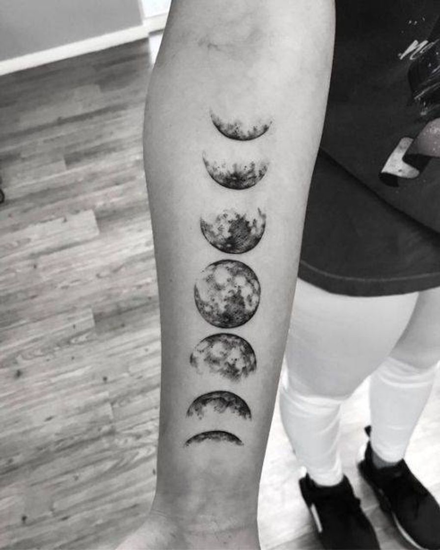 Moda Tatuagem fases da Lua 🌒