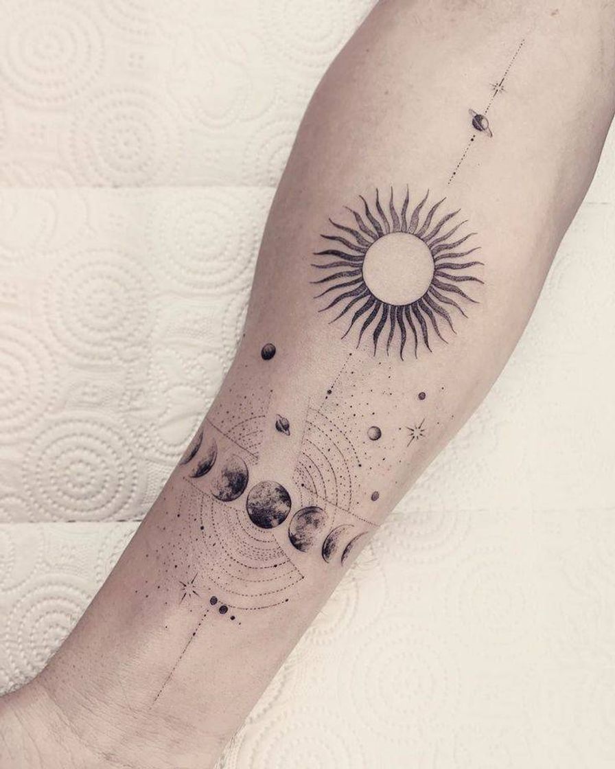 Moda Tatuagem fases da Lua 🌒