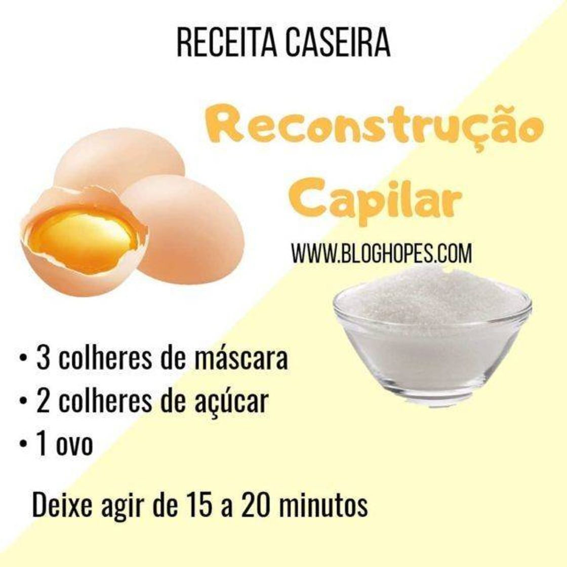 Moda Reconstrução caseira ✨💇