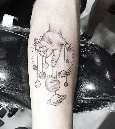 tatuagem de planetas 