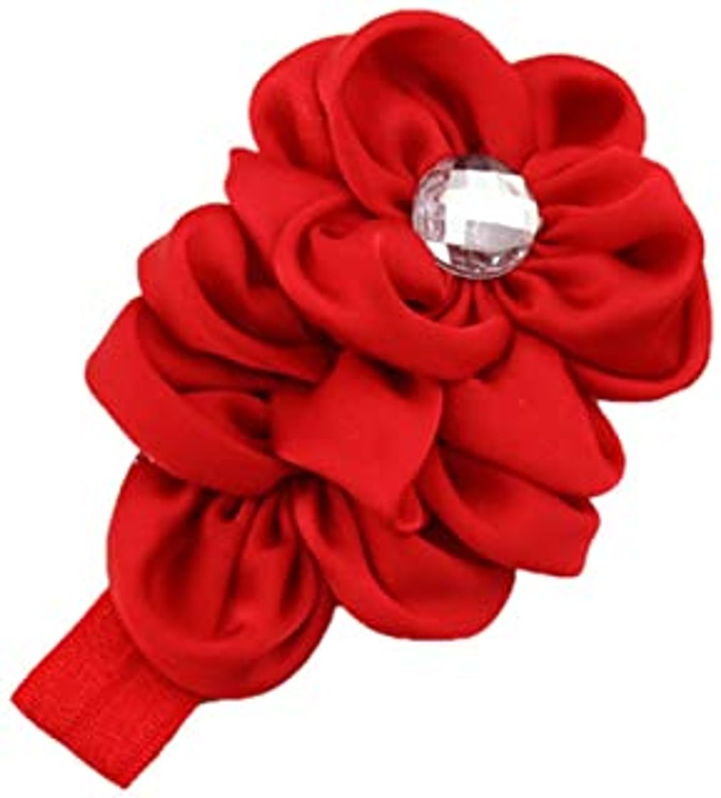 Fashion Demarkt 13X Bebé niña infantil niños ola hueca elástica gasa flor diadema Hairband