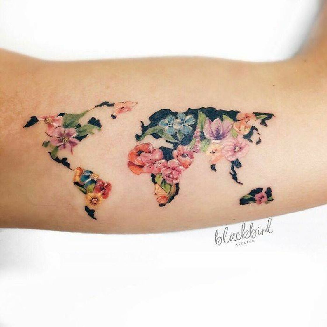 Moda Mapa mundi floral