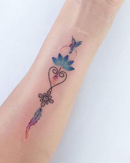 Tattoo beija flor 