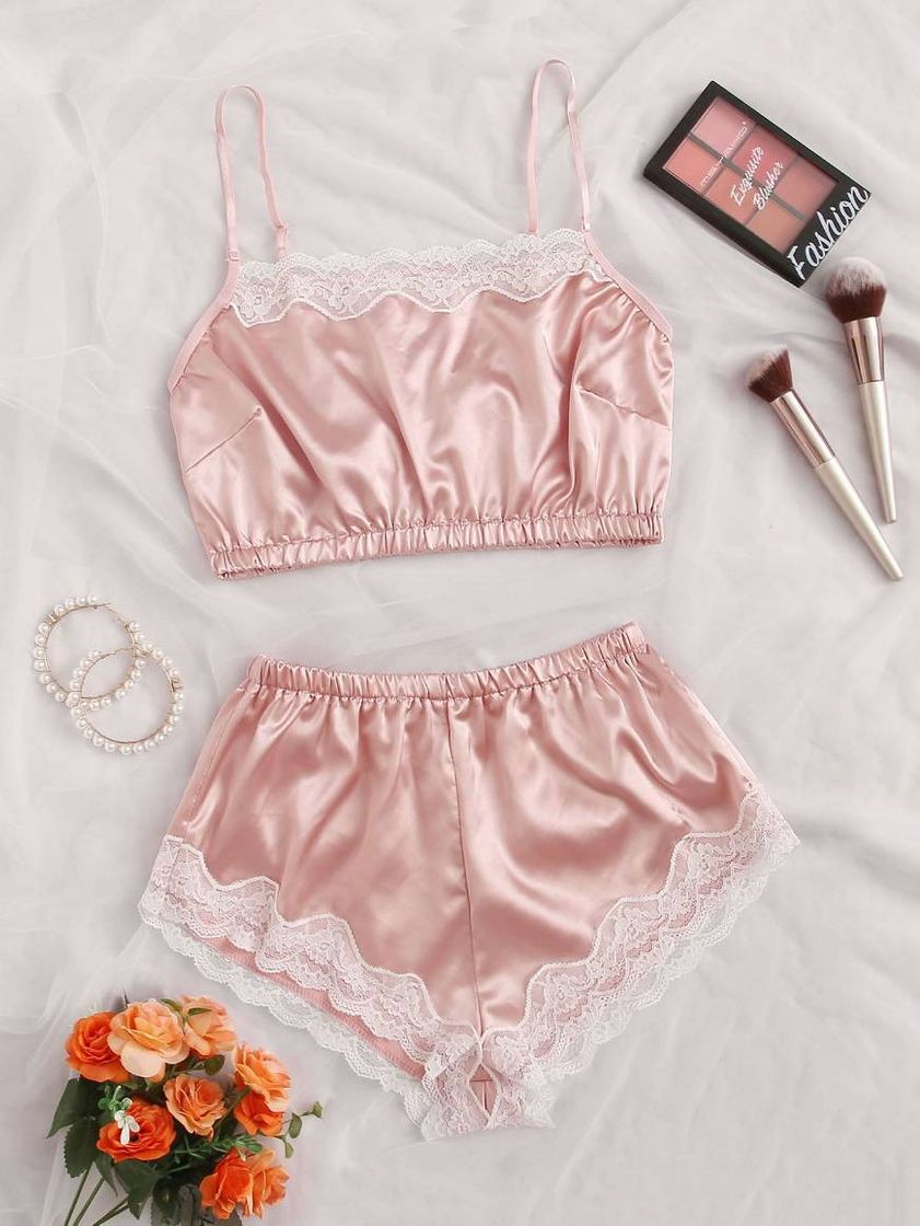 Fashion Pijama lingerie rosa