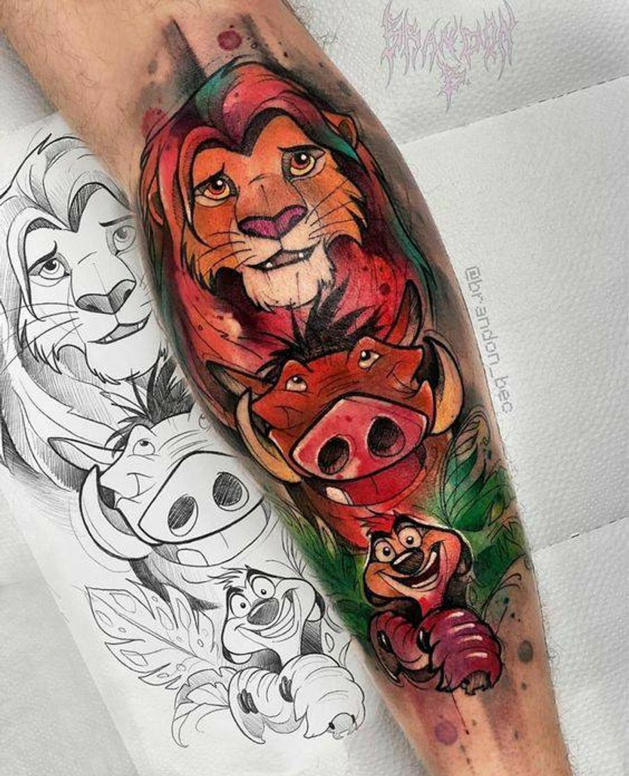 Moda Tatuagem do filme Rei Leão 🦁