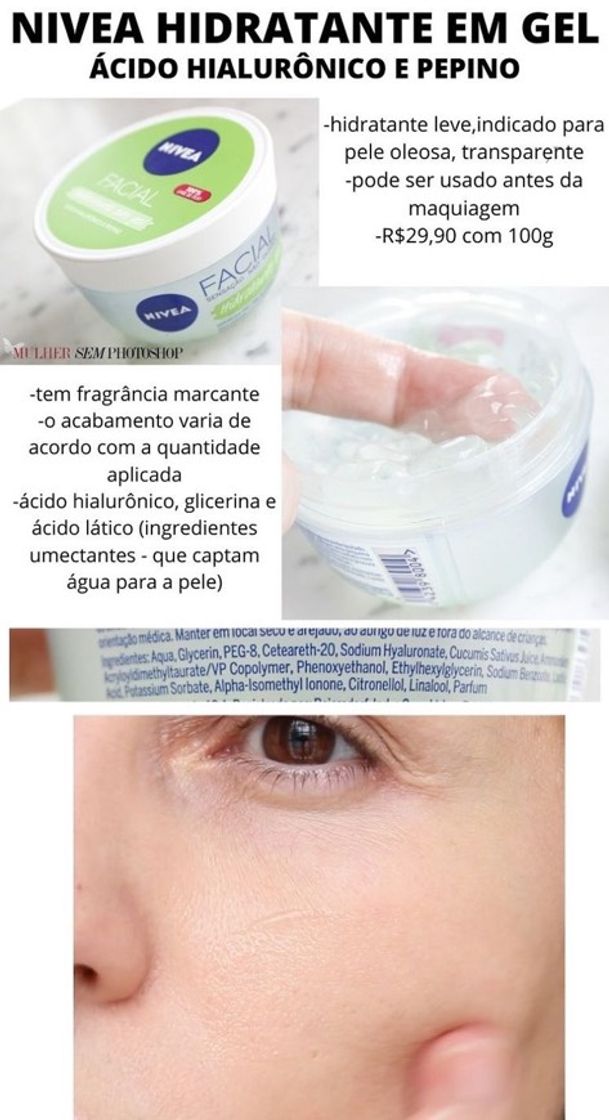 Fashion Hidratante nívea em gel 🧖🏻‍♀️