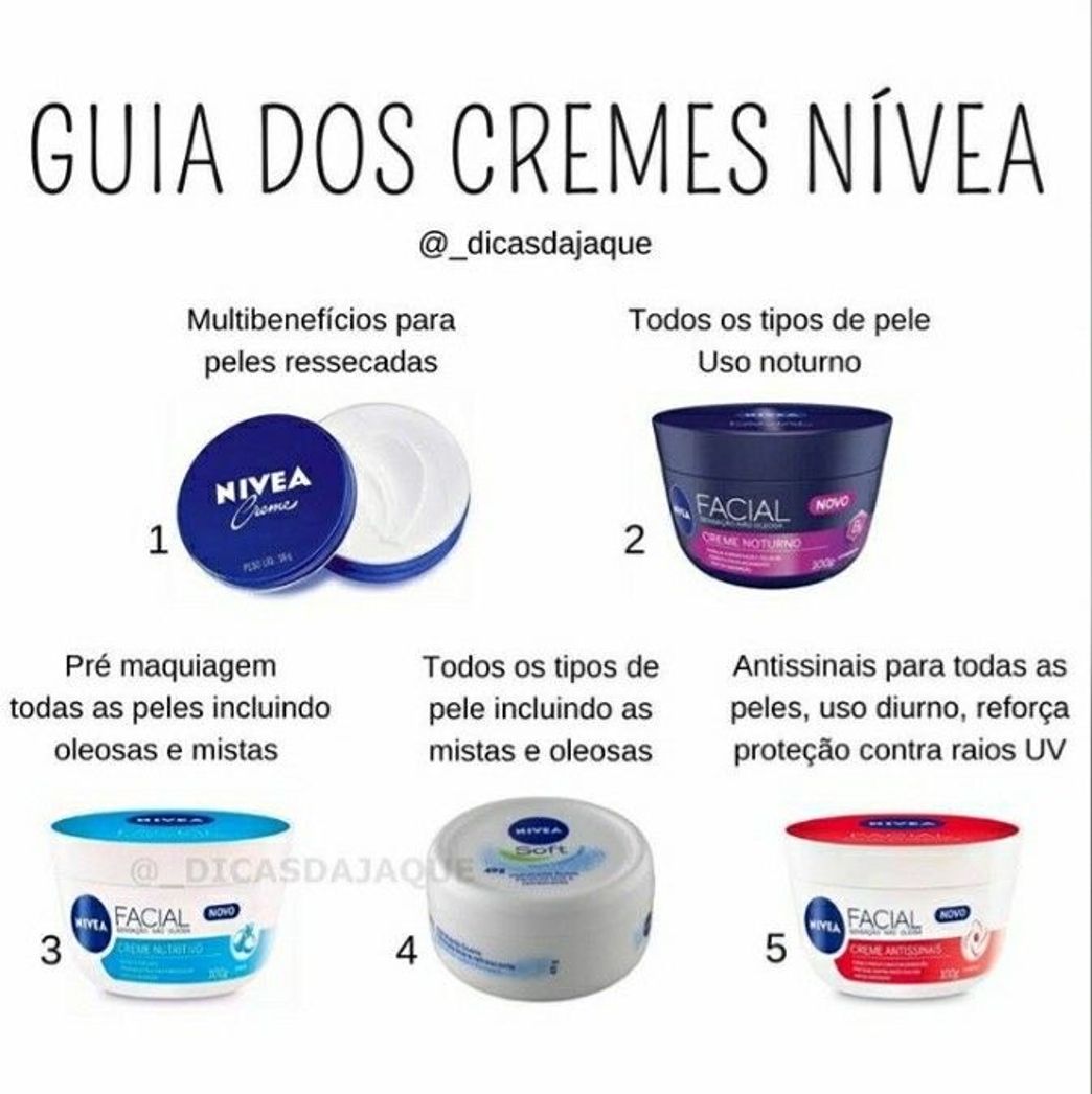 Fashion Cremes níveas 🧖🏻‍♀️❤️