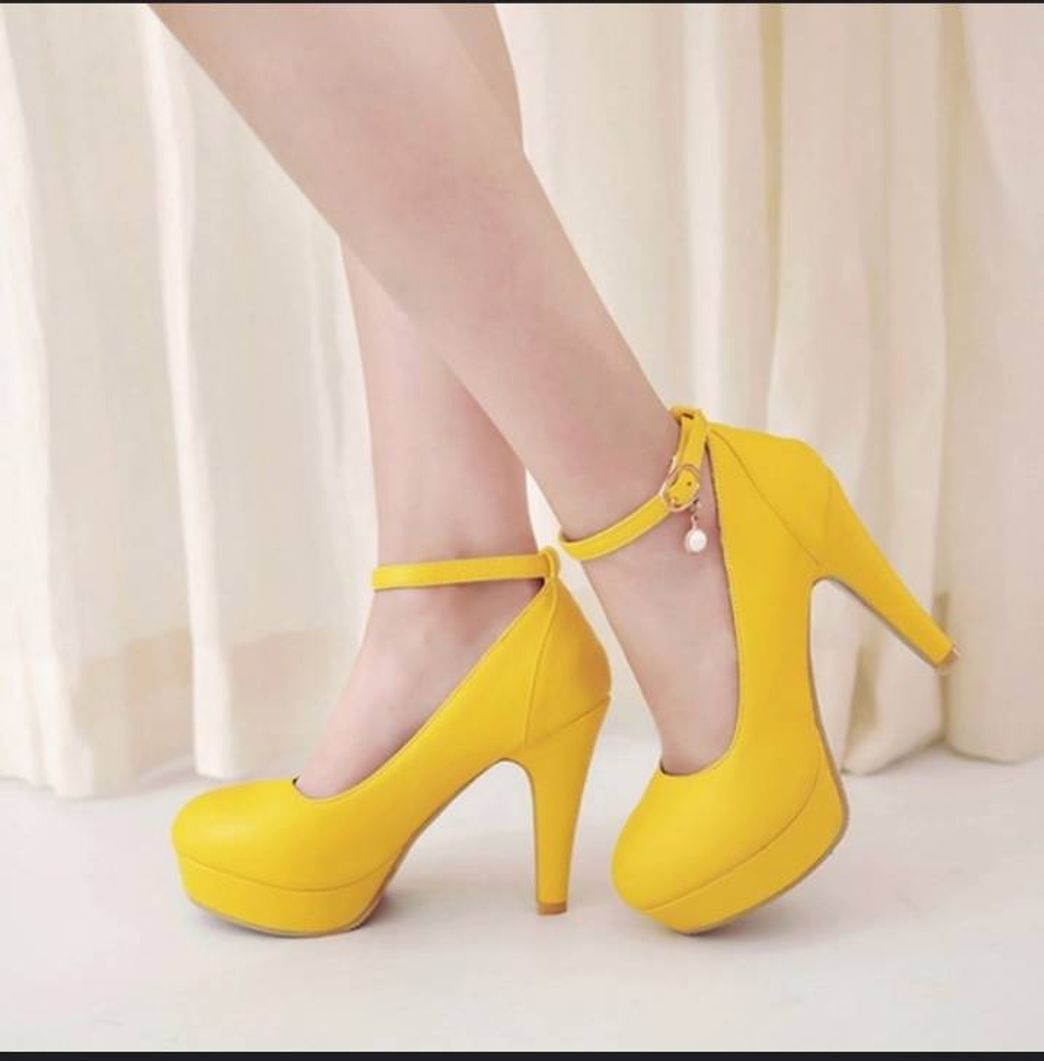 Moda Scarpin Amarelo ...