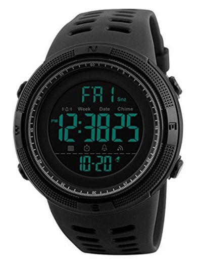 Reloj Digital, para Hombre, para Actividades al Aire Libre, Deportivo, Militar, Sumergible,