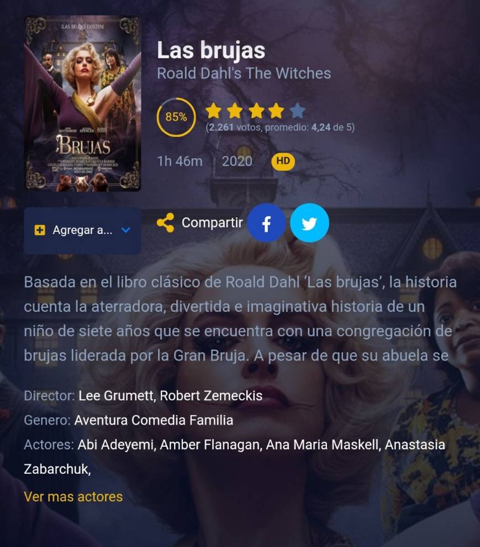 Películas Las Brujas (2020)