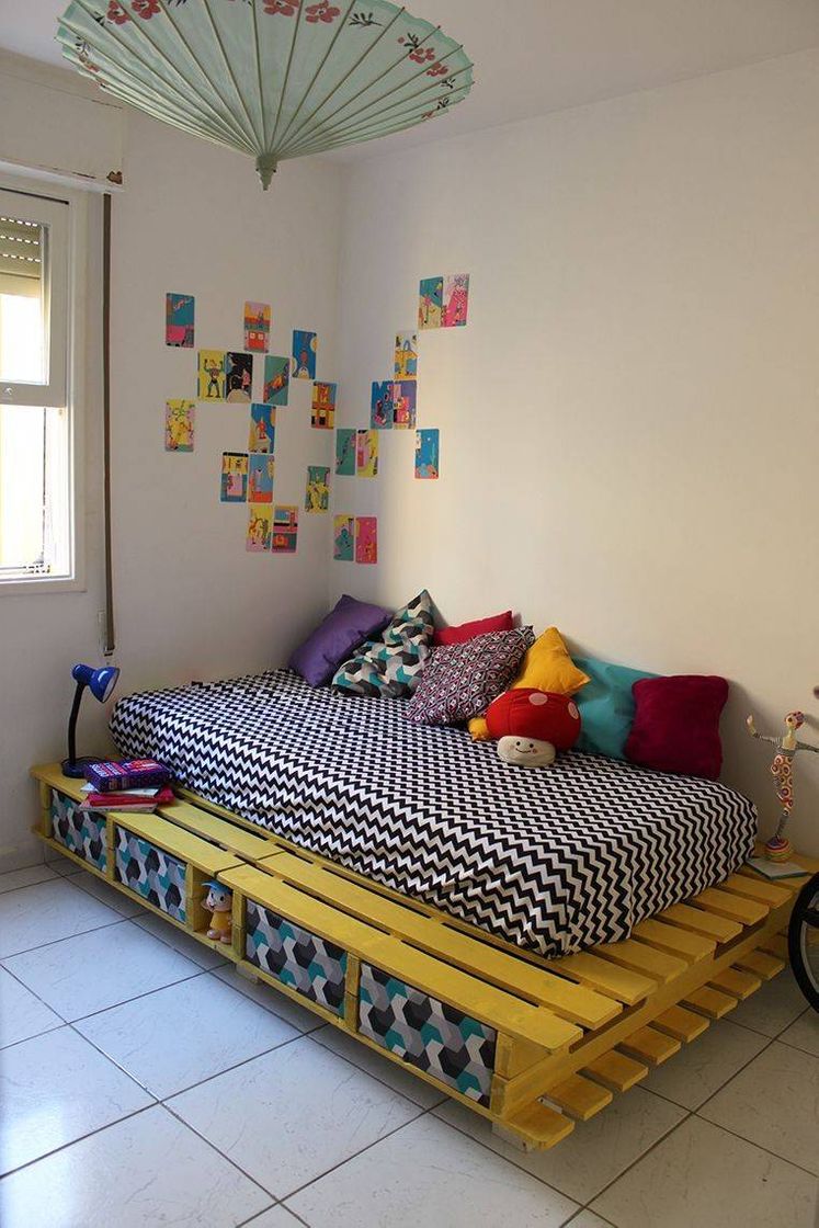 Fashion Cama de pallet solteiro