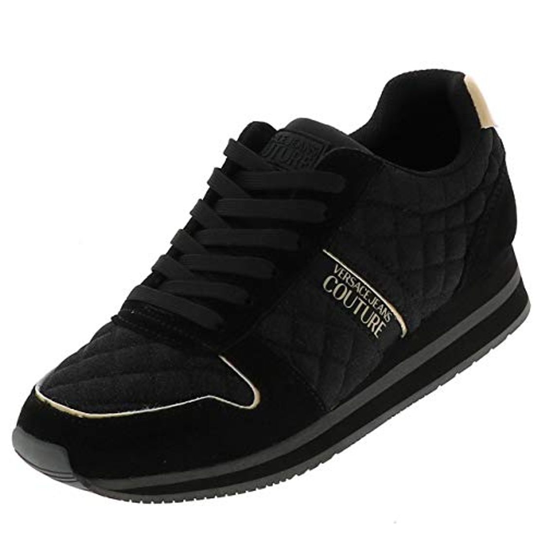 Social Versace Jeans Stella Noir Gold W - Zapatillas de moda ciudad, Negro