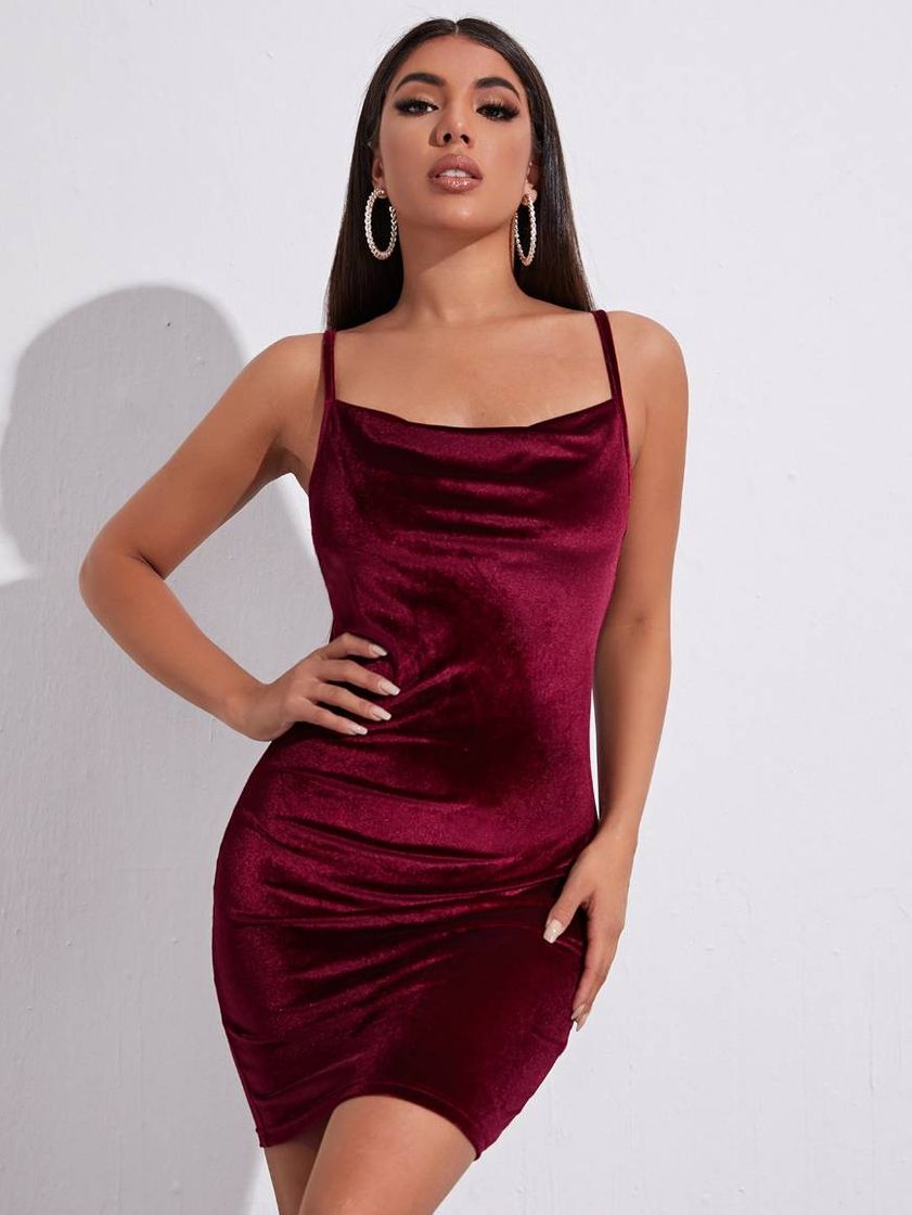 Fashion Vestido Vinho ❤️, SHEIN 🤩