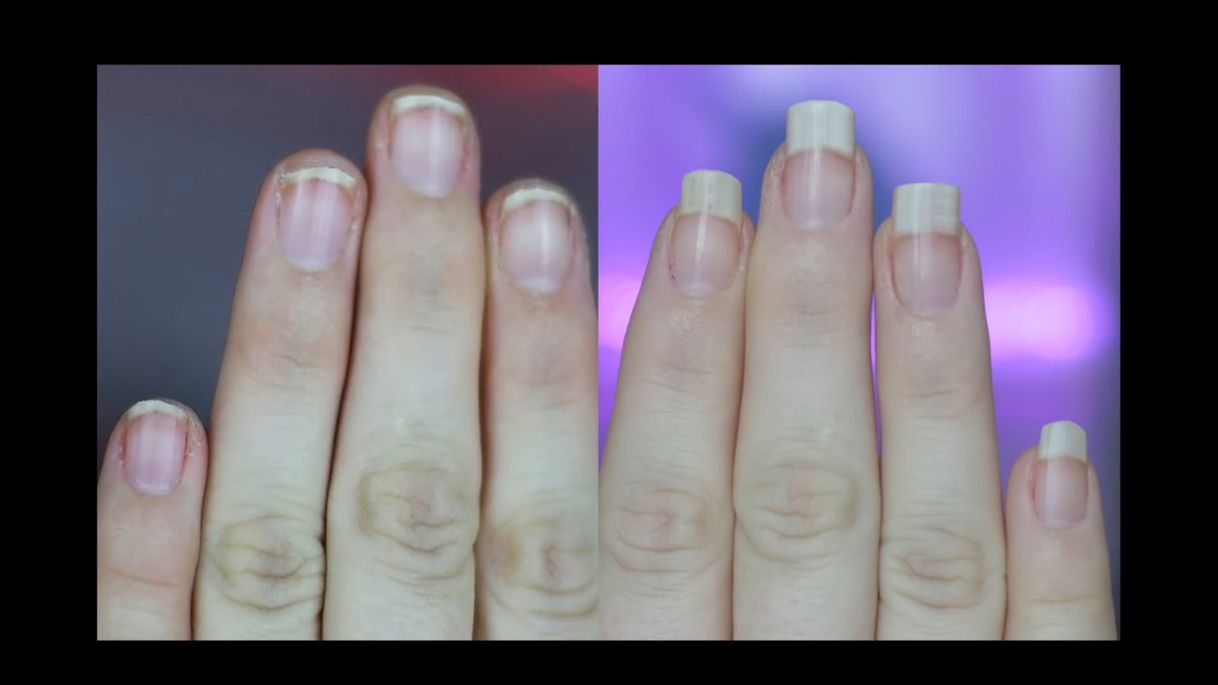 Fashion Unhas compridas apenas com limão e pasta de dente 