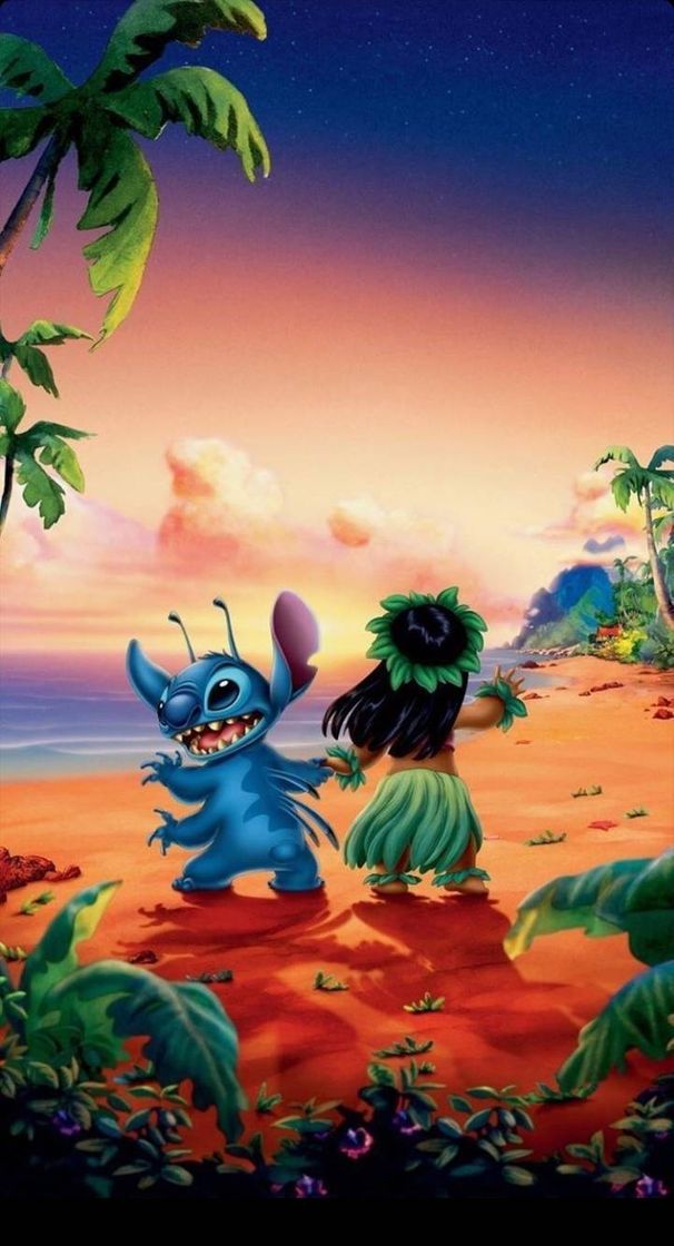 Moda Wallpaper Lilo & Stitch