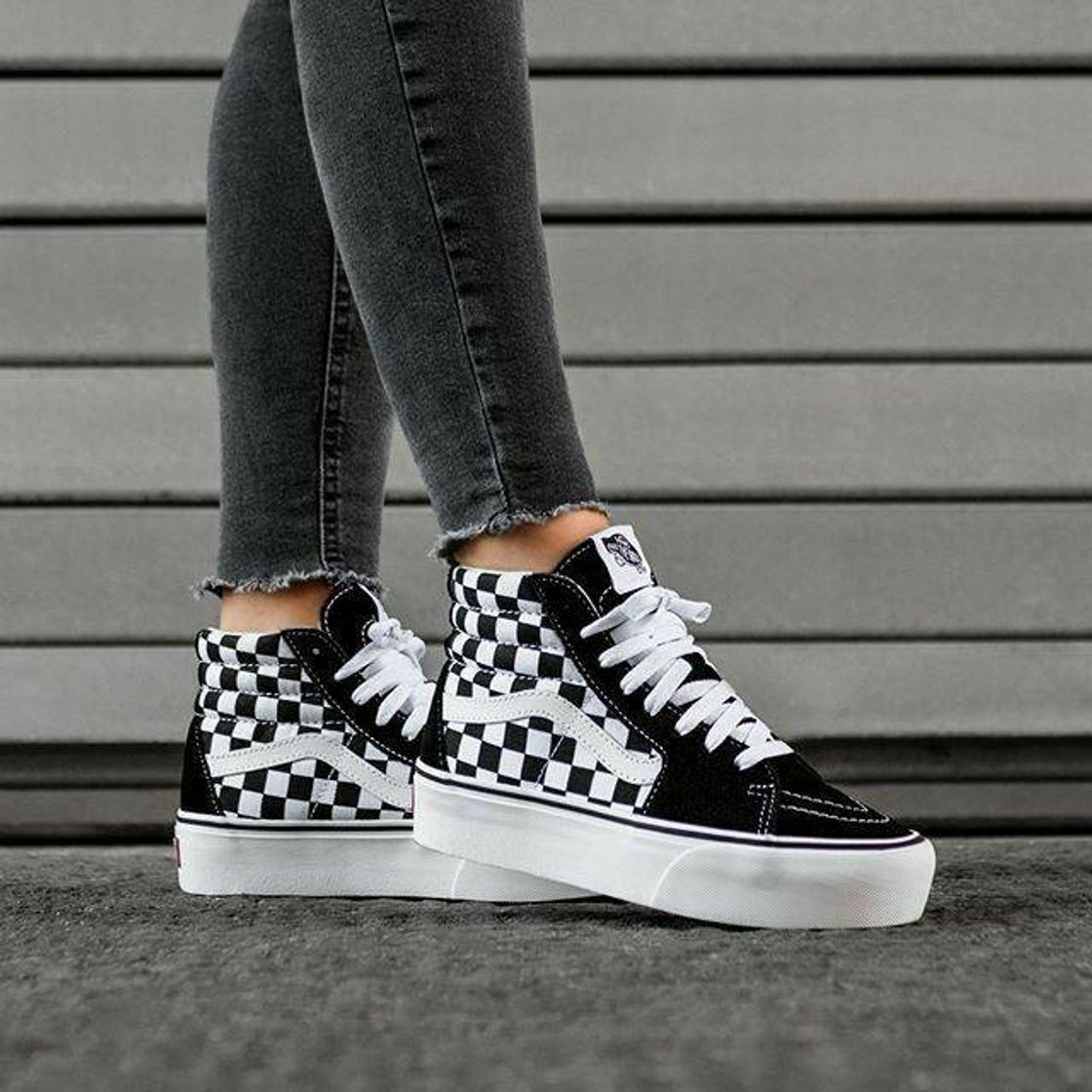 Social black and white vans