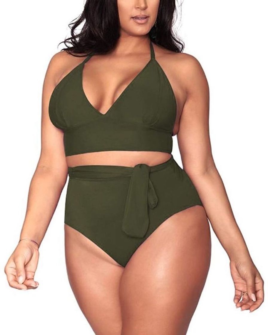 Fashion Biquíni Plus size verde💚