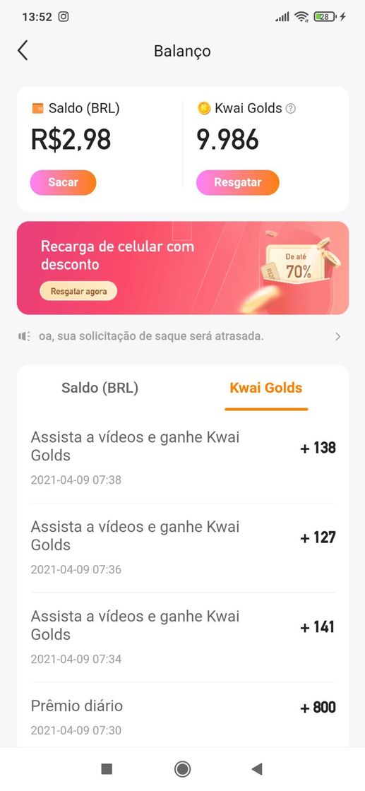 Moda Ganhar dinheiro baixando o Kwai!https://m.kwai.app/s/b1IXVAW