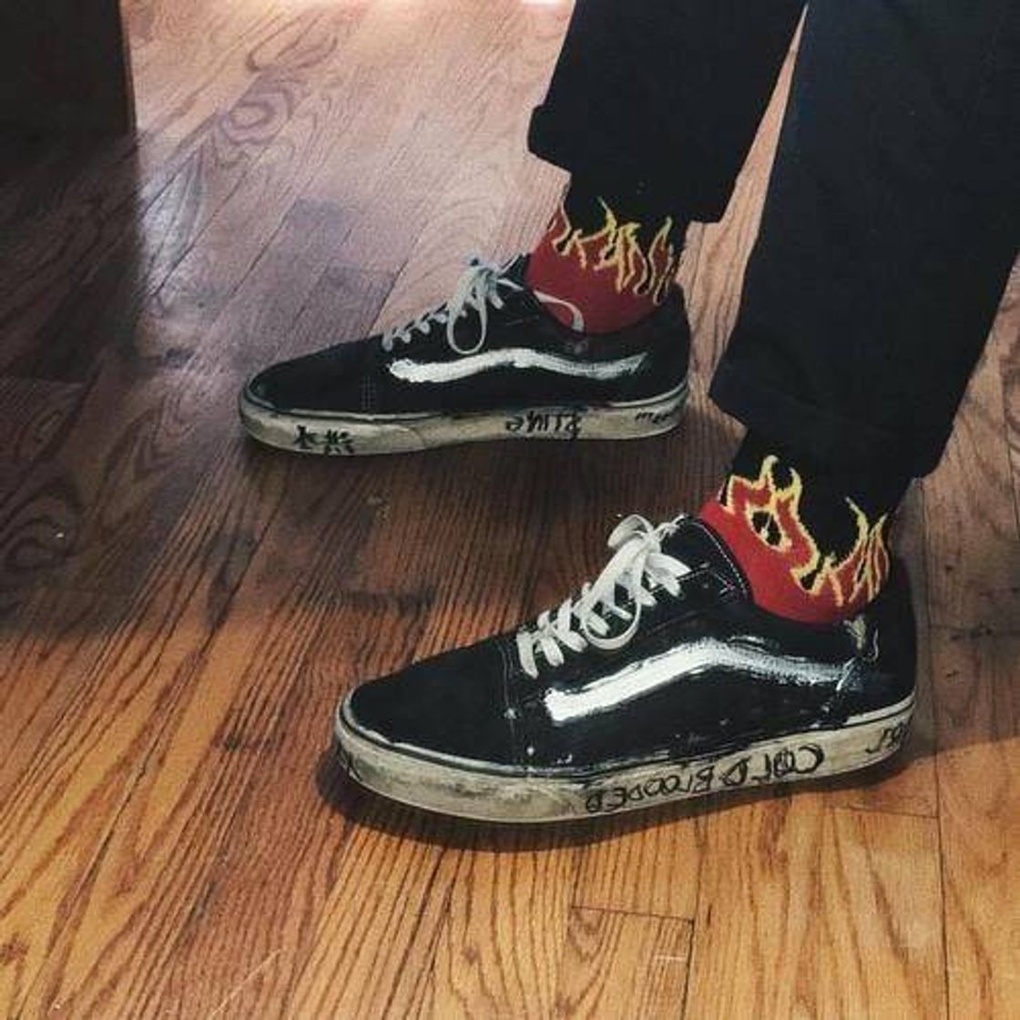 Fashion Flame Vans🔥