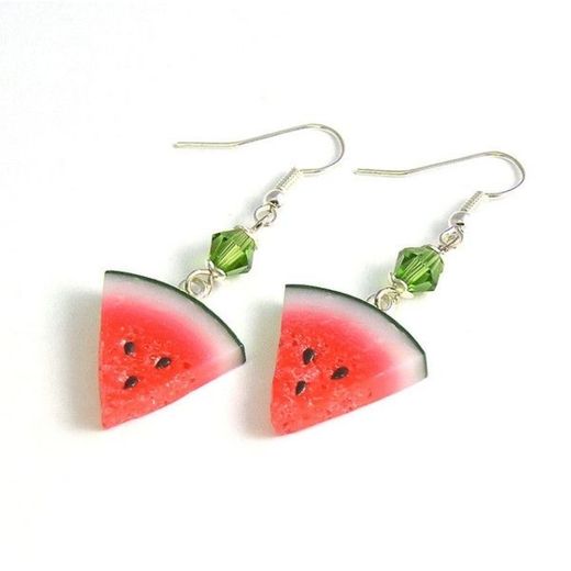 brinco de melancia- watermelon earrings