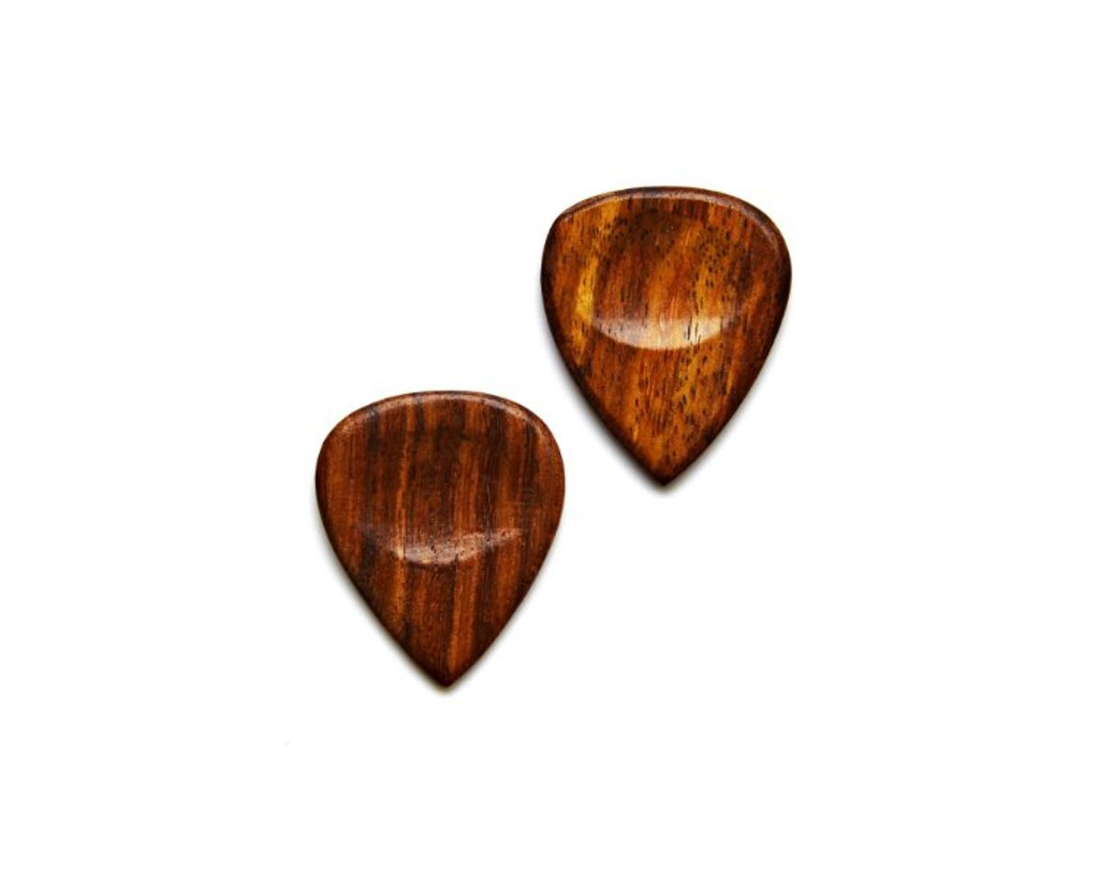 Moda Gemelos de púas de guitarra de madera garantizados de calidad