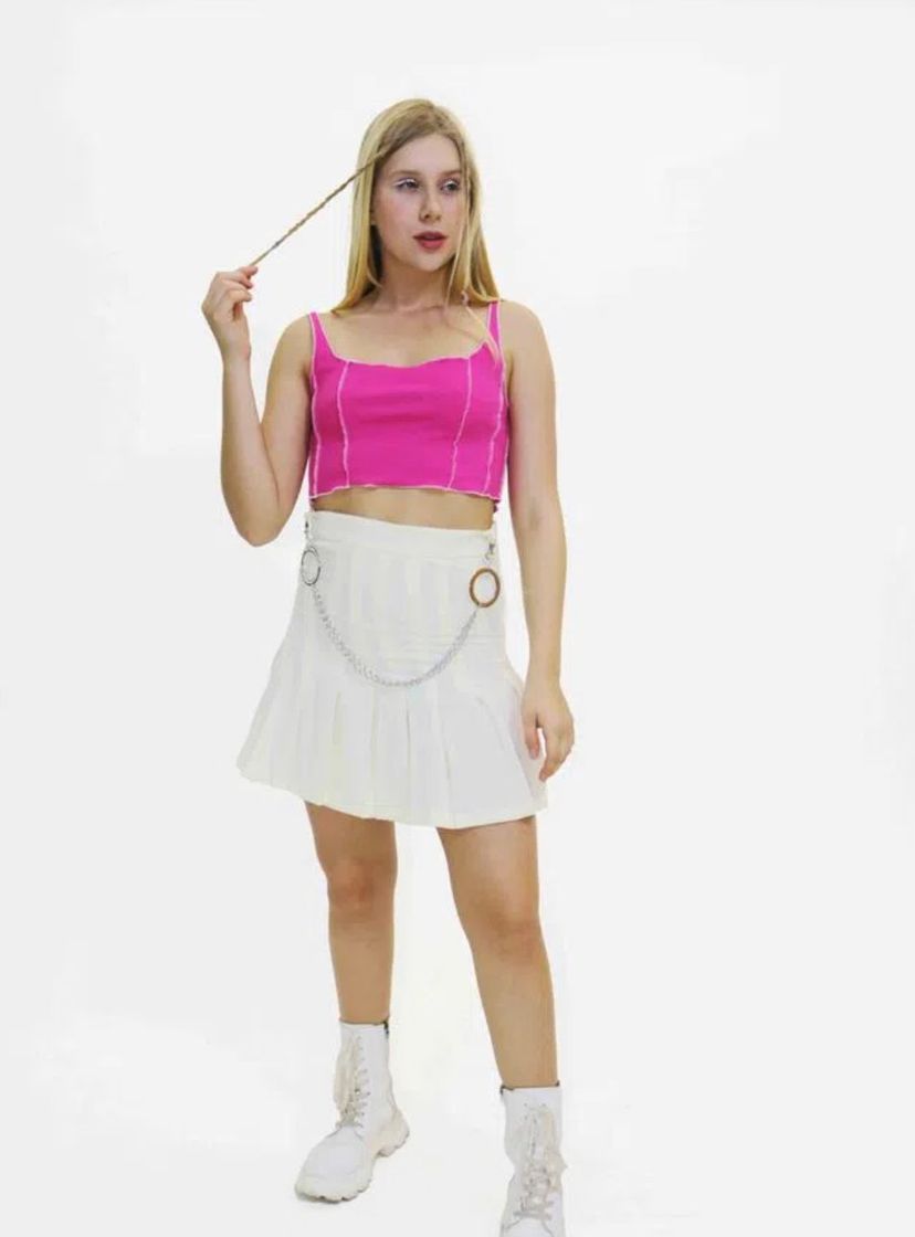 Social Regata cropped canelada rework pink 