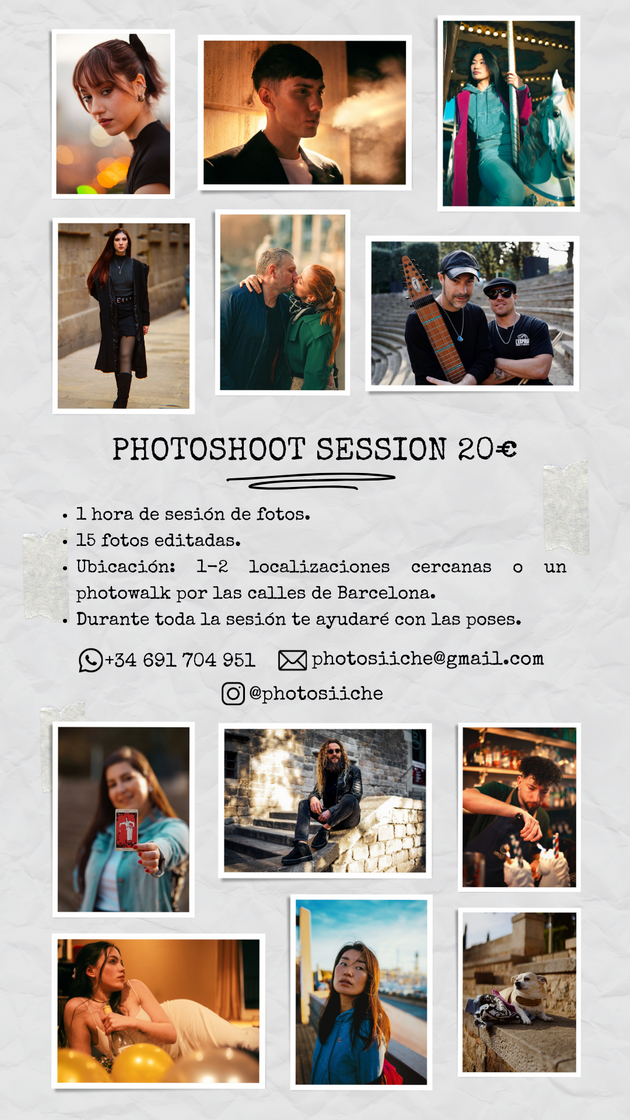 Fashion PhotoShoot Barcelona 20€