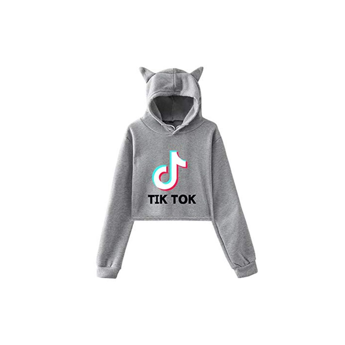 Fashion Niñas Y Mujeres TIK Tok Gato Sudadera con Capucha De Manga Larga