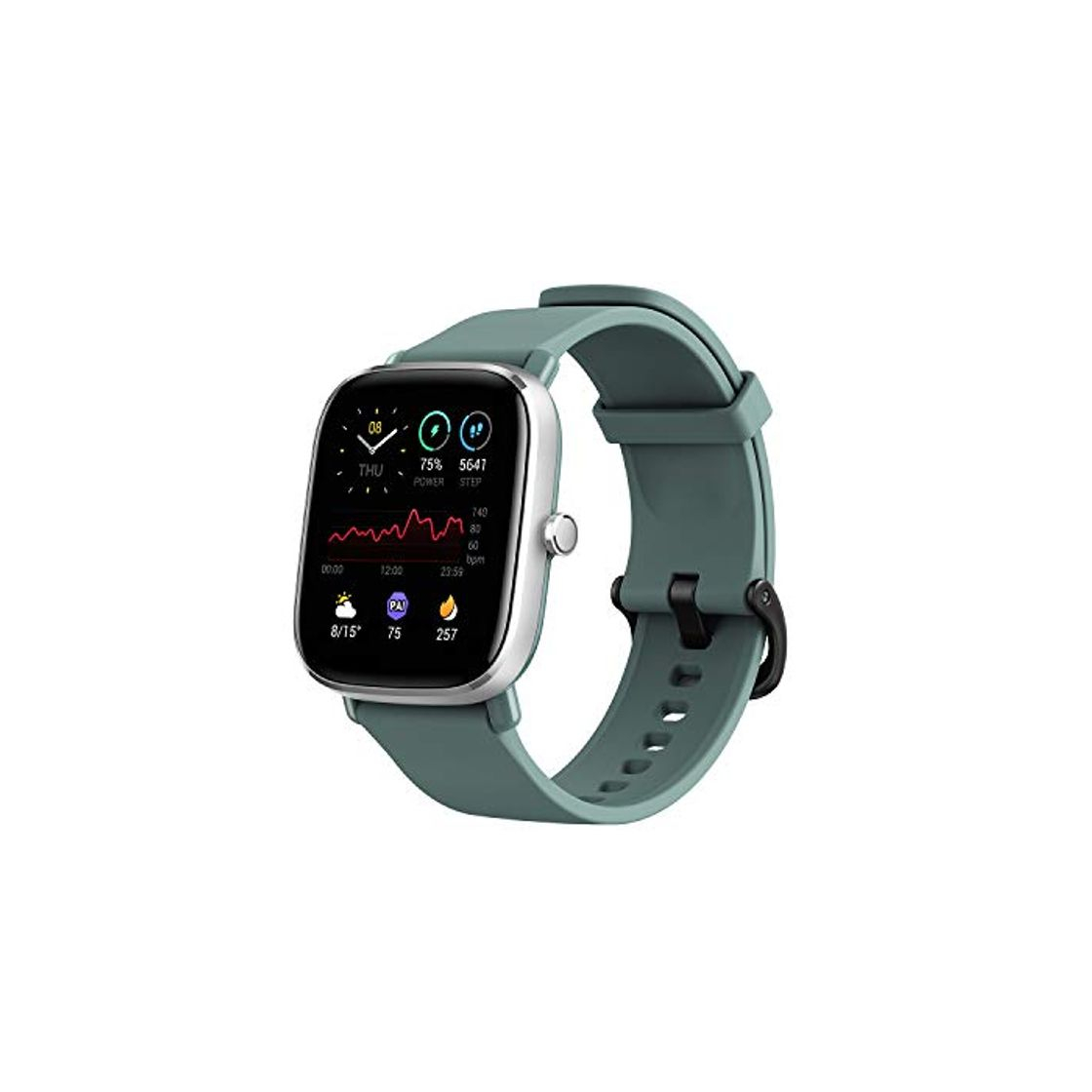 Product Amazfit GTS 2 Mini Reloj Inteligente Smartwatch Fitness Duración de Batería de 14 días más de 70 Modos Deportivos Medición del Nivel de SpO2 Monitorización de Frecuencia Cardíaca Sueño y Estrés Verde