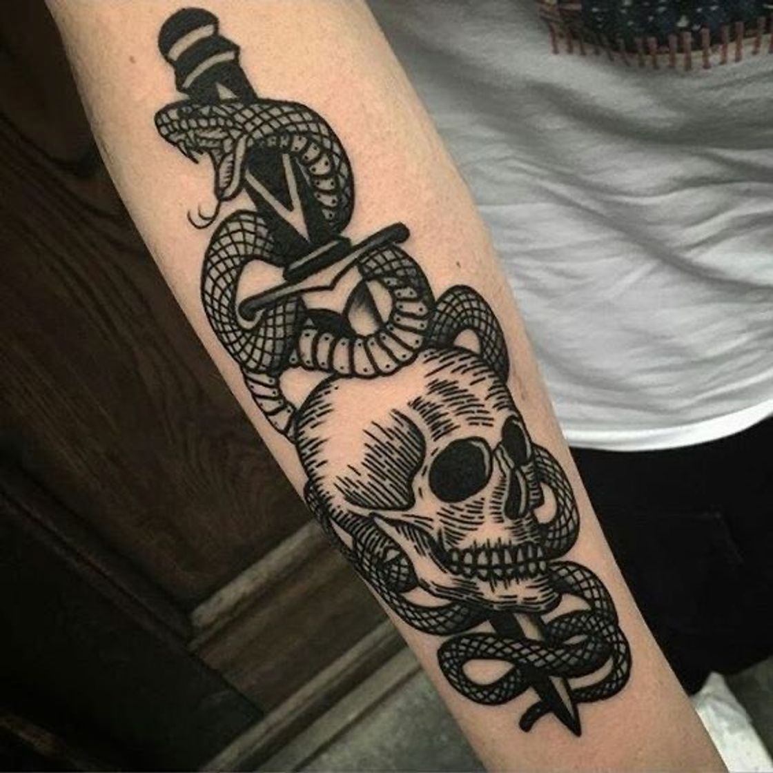 Social Tatto Caveira Old School