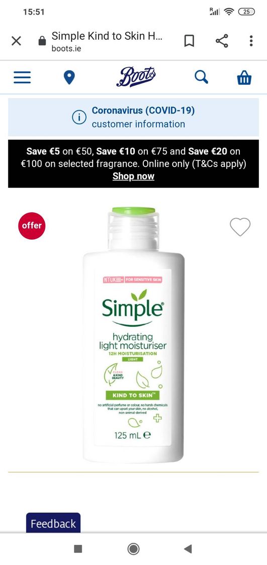 Moda Simple light moisturizer