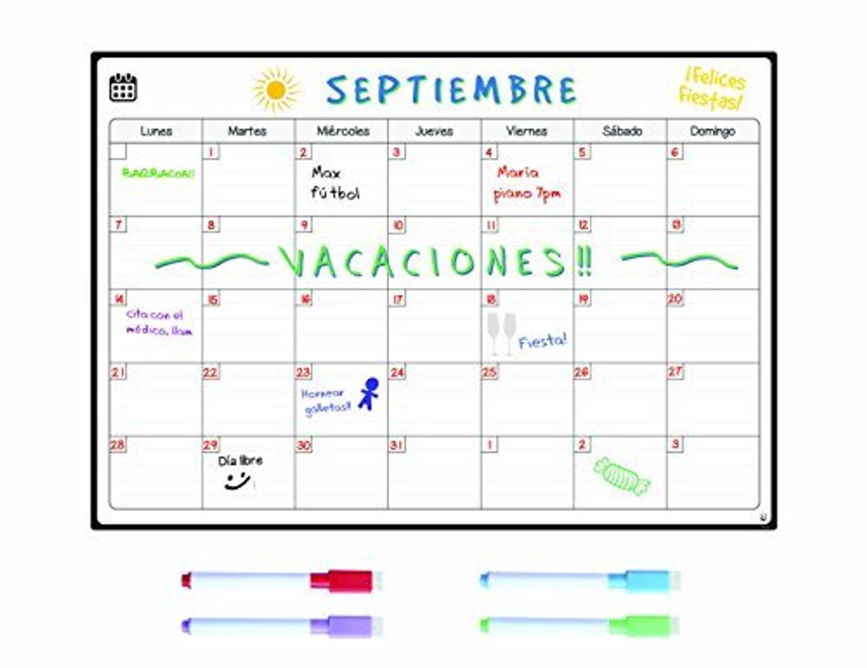 Categoría de hogar SmartPanda Calendario Magnético para Nevera - Una Manera Perfecta de Organizarse -