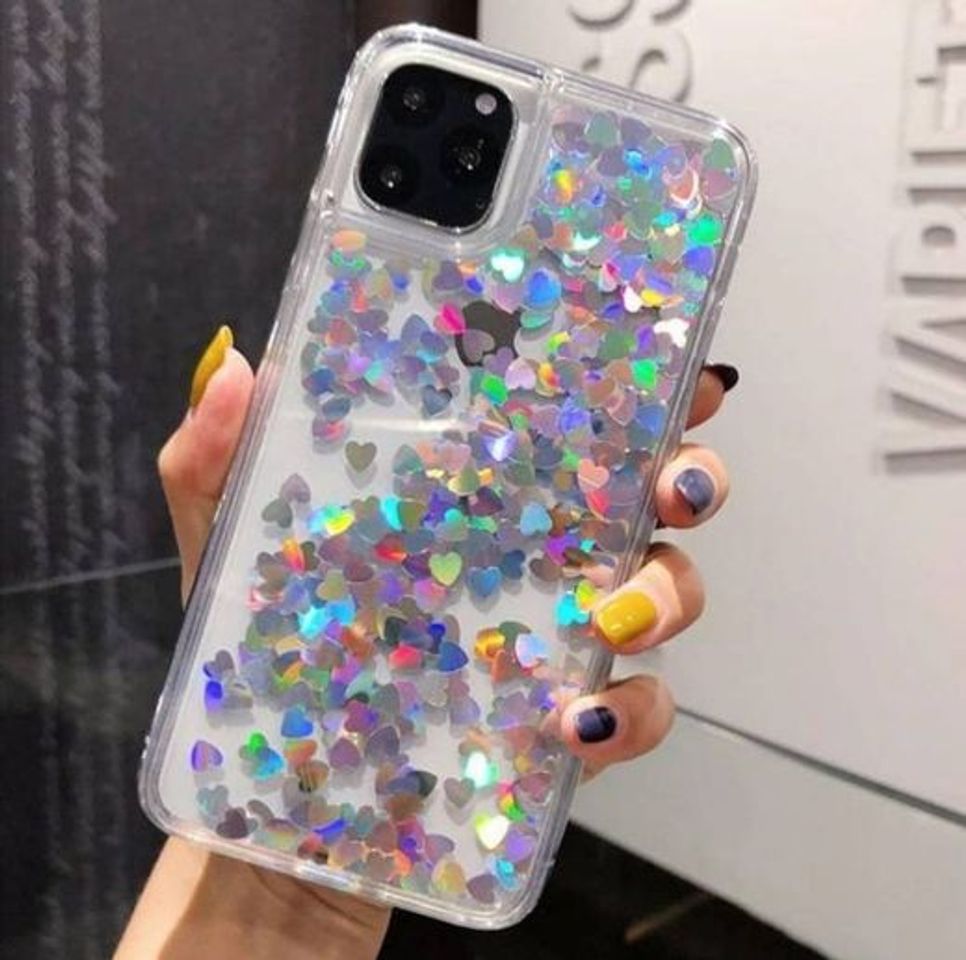 Product Glitter hearts phone case💖