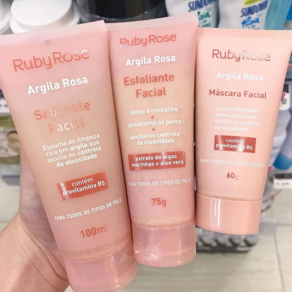 Moda Kit Linha Facial Argila Rosa Ruby Rose

